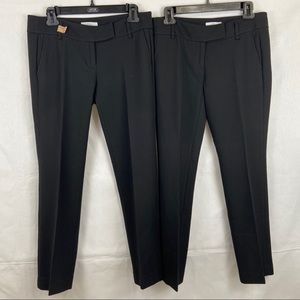 Ann Taylor Loft Marisa Black Dress Pants 4P Lot